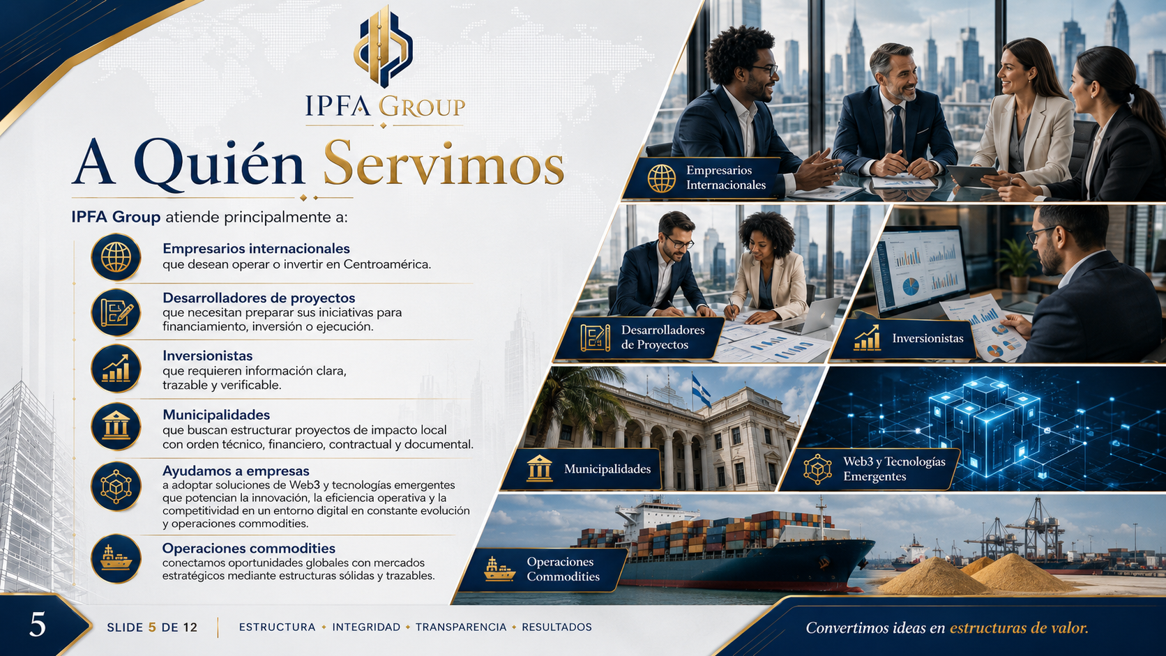 Presentacion corporativa IPFA Group 5